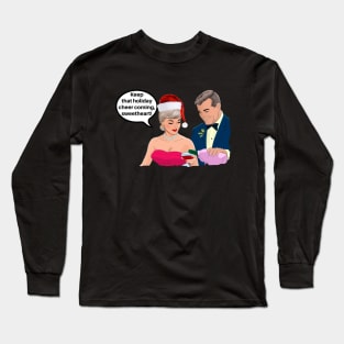 Keep The Holiday Cheer Coming Funny Vintage Couple Long Sleeve T-Shirt